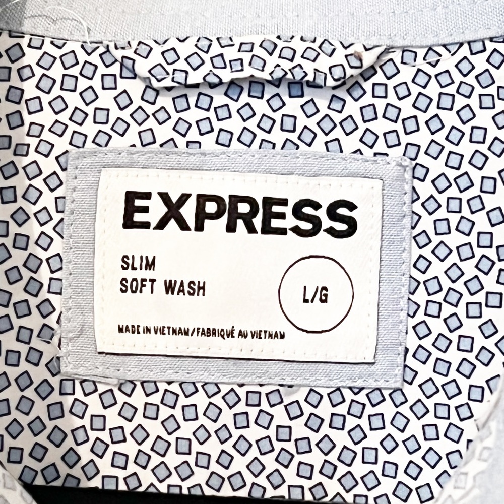[Express] Button Down Long Sleeve Men Shirt - Picture 7 of 9